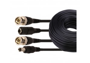 CA1084: 25FT-100FT QUALITY BNC+DC Video Power RG-59U Cable