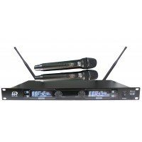 PPA61: 2-Channel 60M UHF Wireless Microphone Digital Display