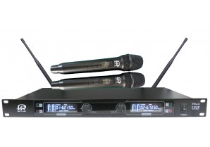 PPA61: 2-Channel 60M UHF Wireless Microphone Digital Display